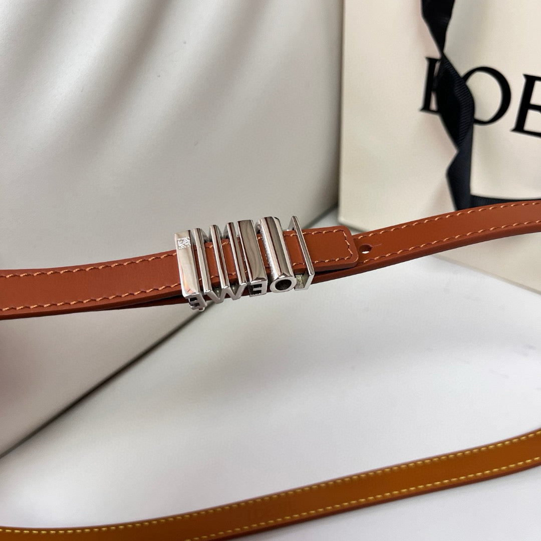 Belts- Loew Belt 1.5 Cm Premium Leather Designer Belt