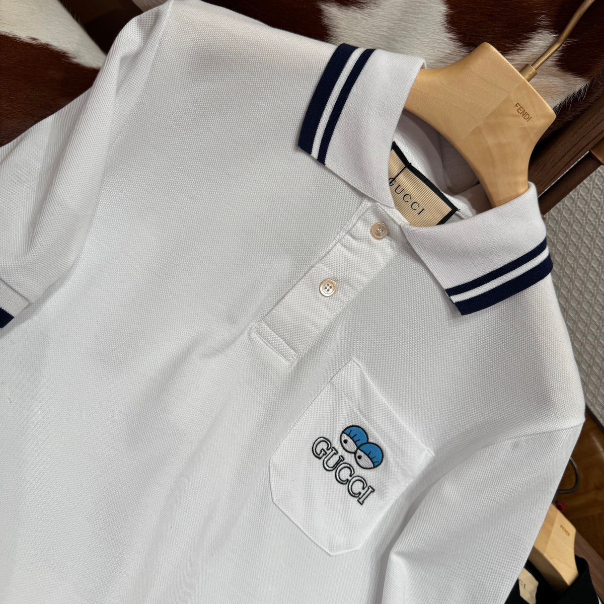 Gucci Polo Shirts- Gucci Polo Shirt Classic Designer Cotton Polo Shirt