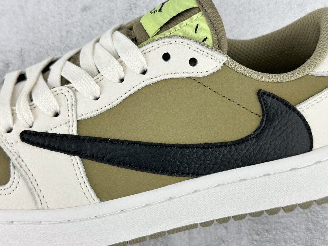 Jordan Shoes- Jordan Travis S x Jordan 1 Low Luxury Lifestyle Designer Footwear