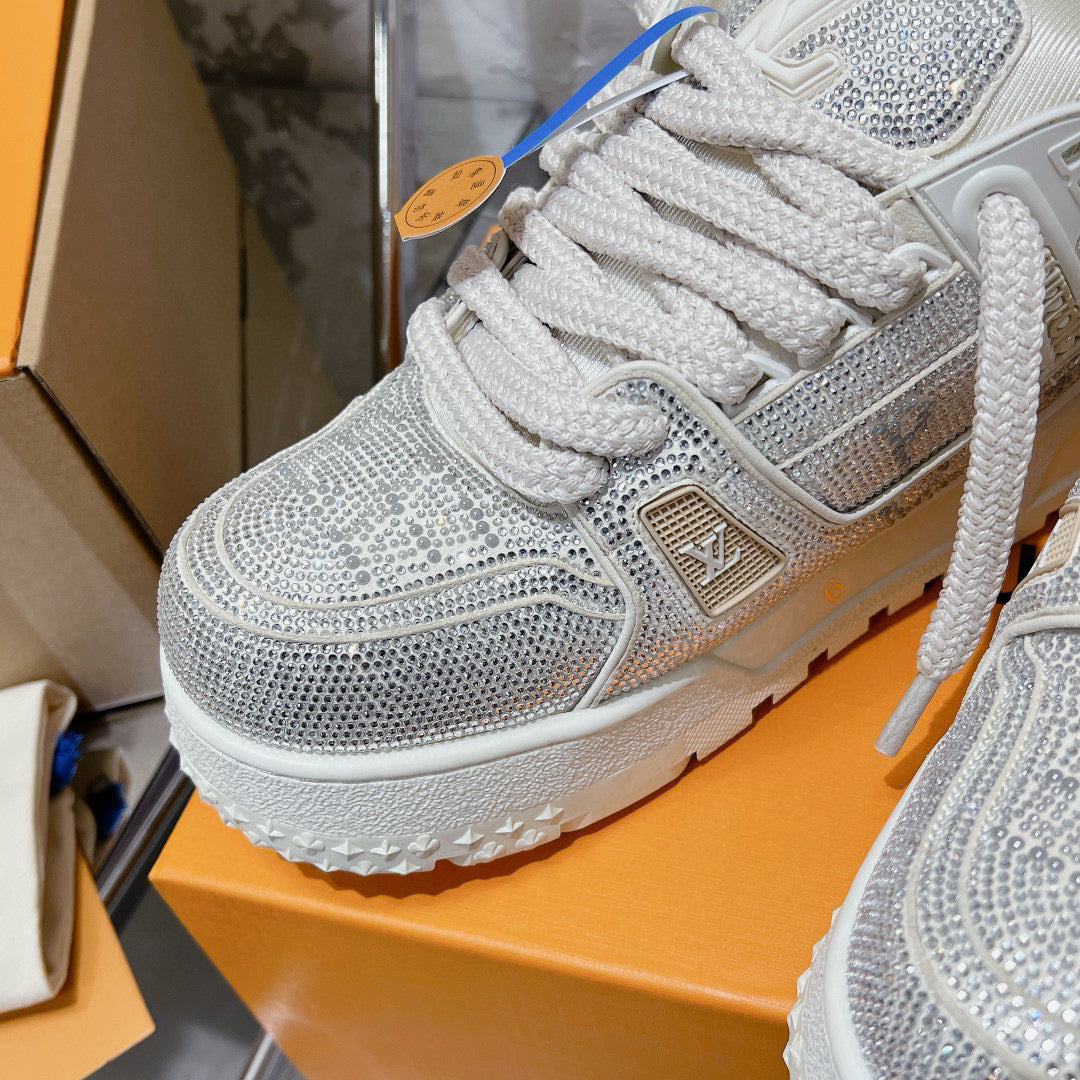 Louis Vuitton Shoes- Louis Vuitton Lou Trainers Comfortable Everyday Designer Shoes