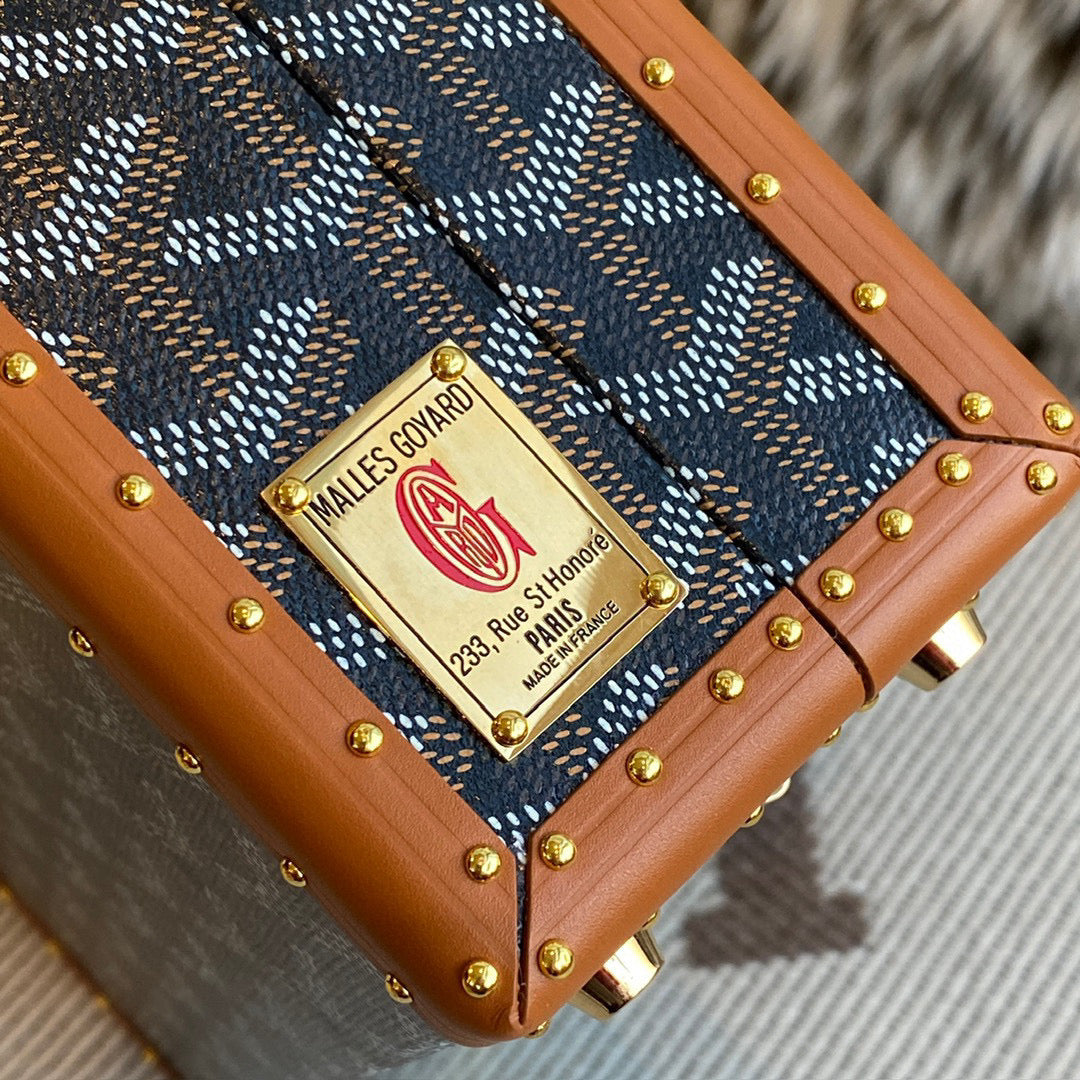 Bags- Goya Grand Hotel Trunk Bag Luxury Designer Leather Handbag