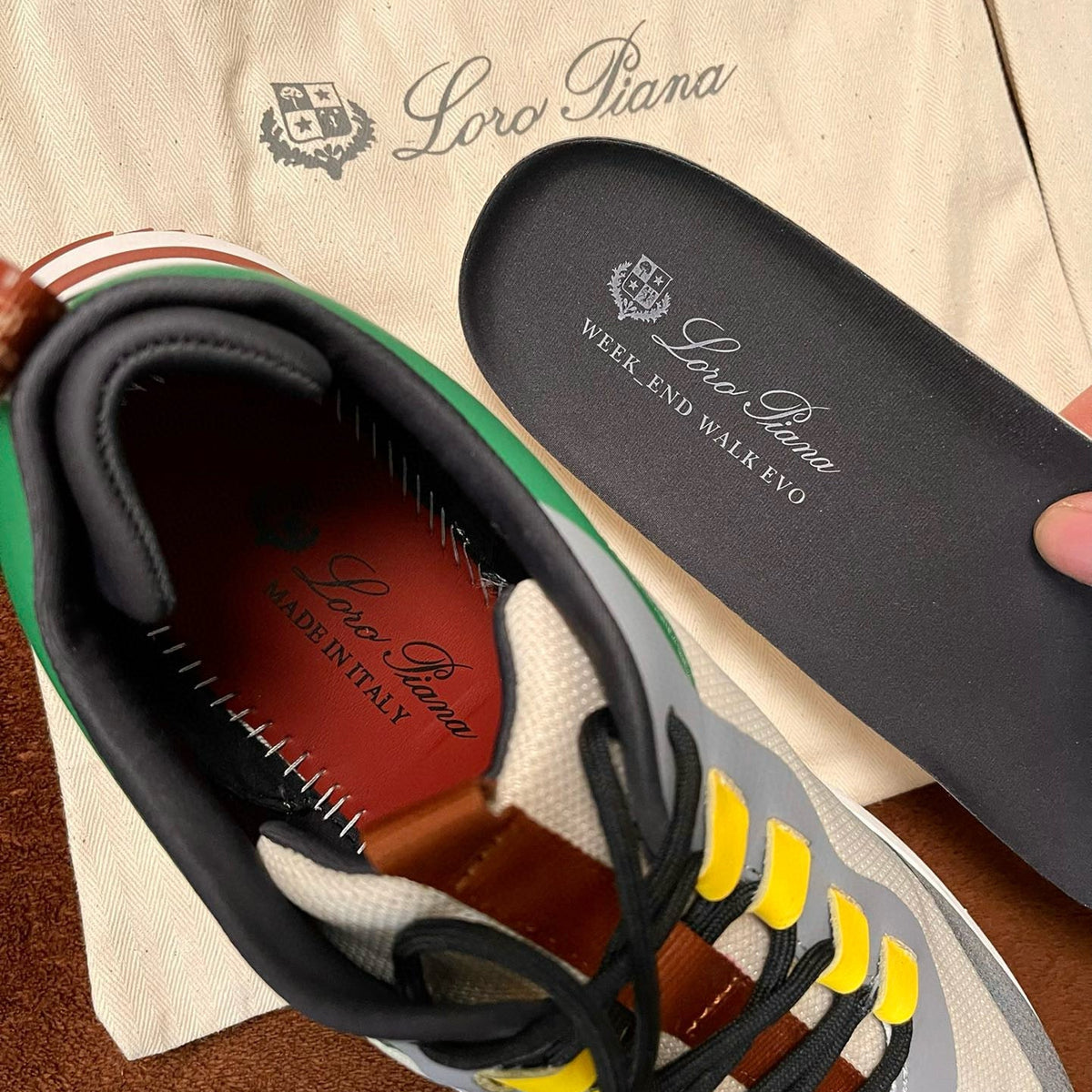 Shoes- Loro P Weekend Walk Trainers Premium Designer Casual Shoes