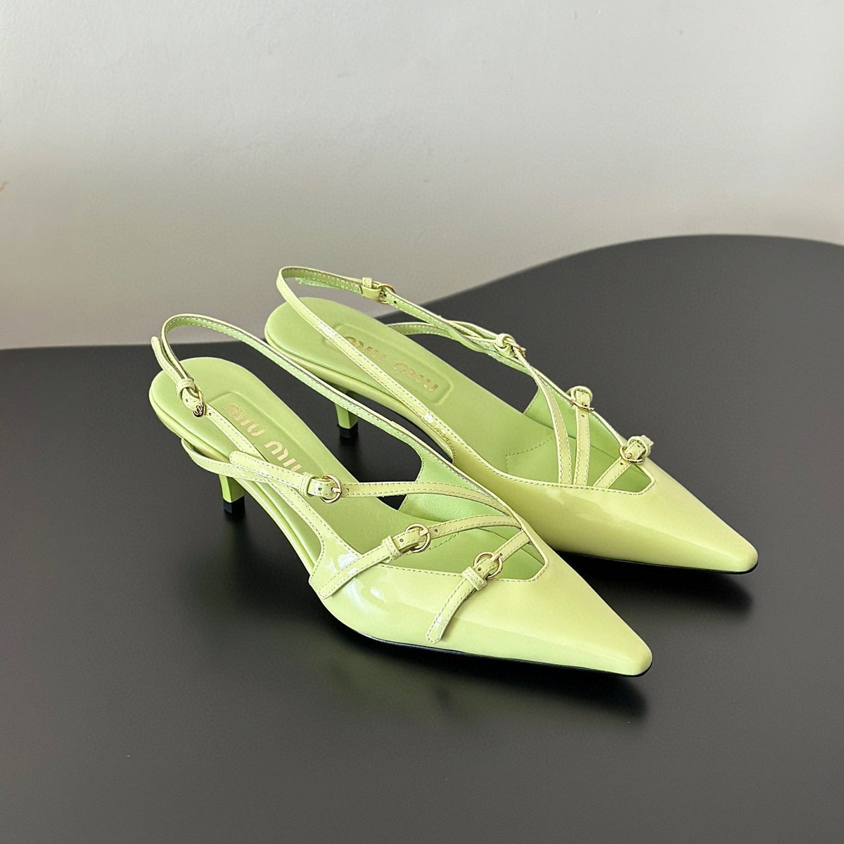 Shoes- Miu M Heels Premium Designer Casual Shoes