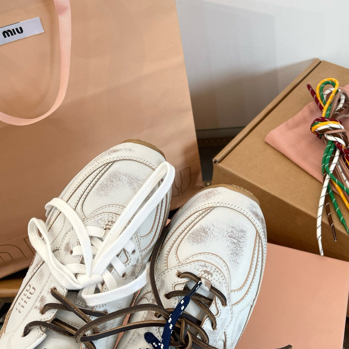 Shoes- Miu M Trainers Luxury Lifestyle Designer Footwear