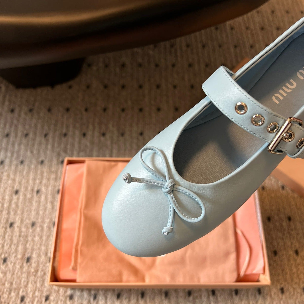 Shoes- Miu M Ballerina Flats Comfortable Everyday Designer Shoes