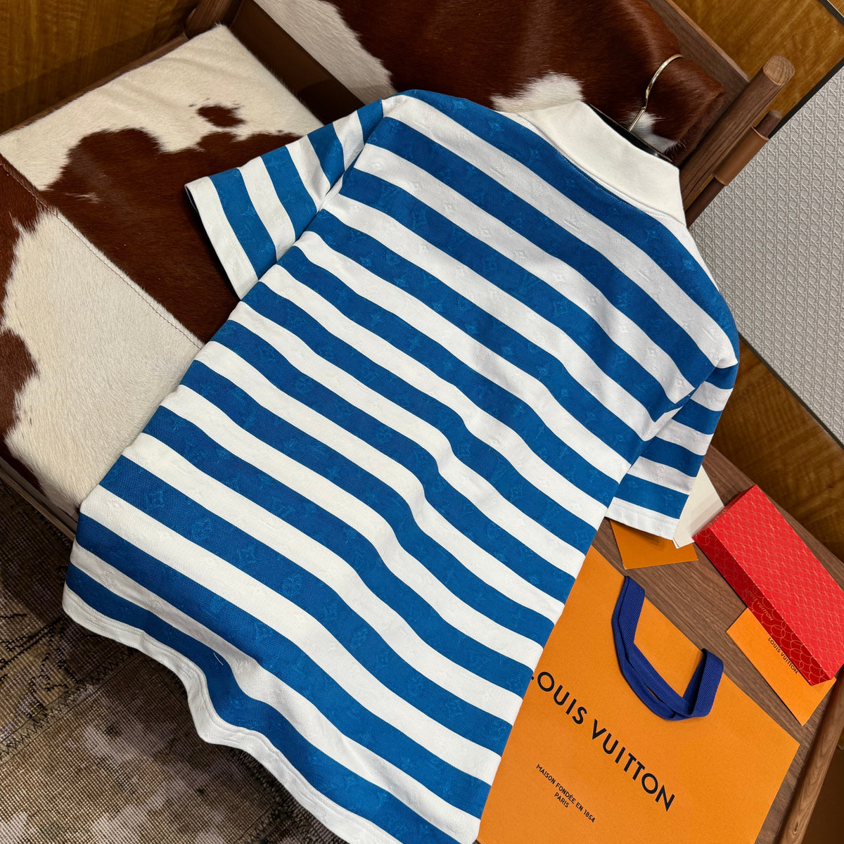 Louis Vuitton Polo Shirts- Louis Vuitton Lou Polo Shirt Classic Designer Cotton Polo Shirt