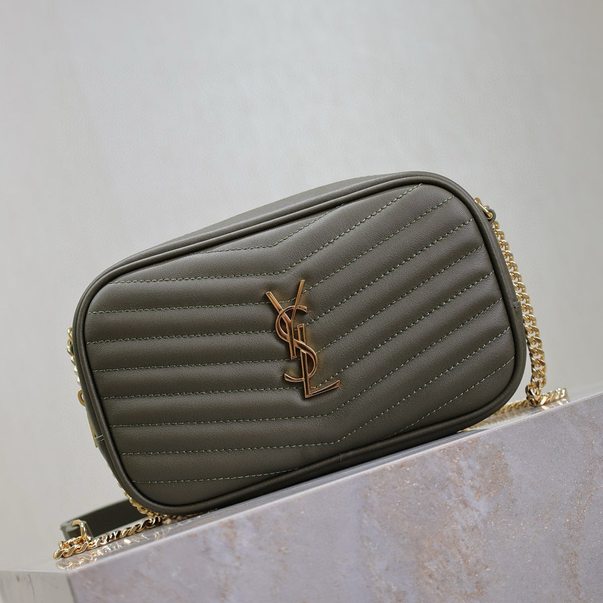 Saint Laurent Bags- Saint Laurent Lou Mini Bag Elegant Everyday Designer Handbag