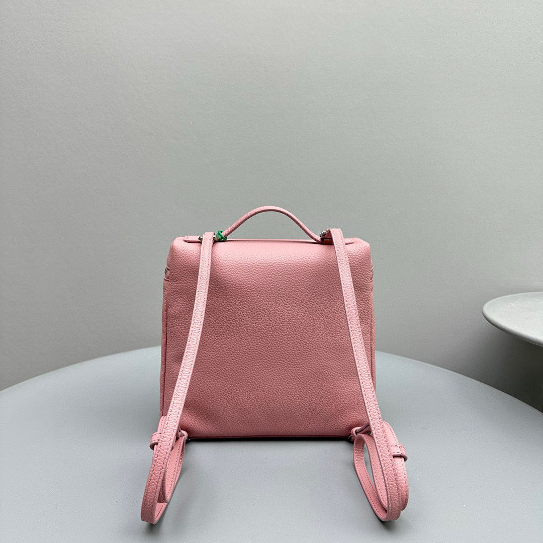 Bags- Loro P Extra Pocket Backpack Luxury Designer Leather Handbag