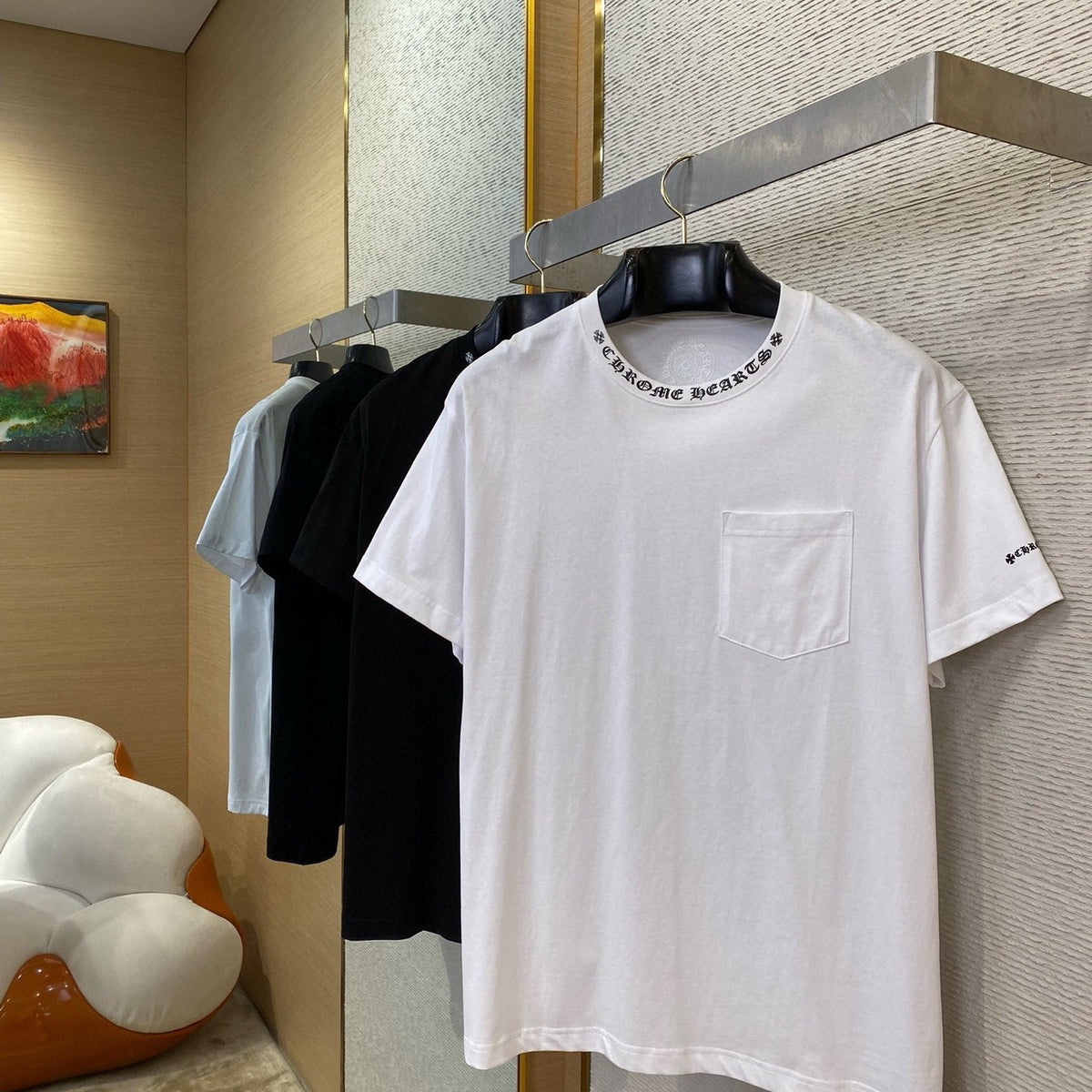 T-Shirts- Chrome T-shirt Casual Everyday Designer Tee