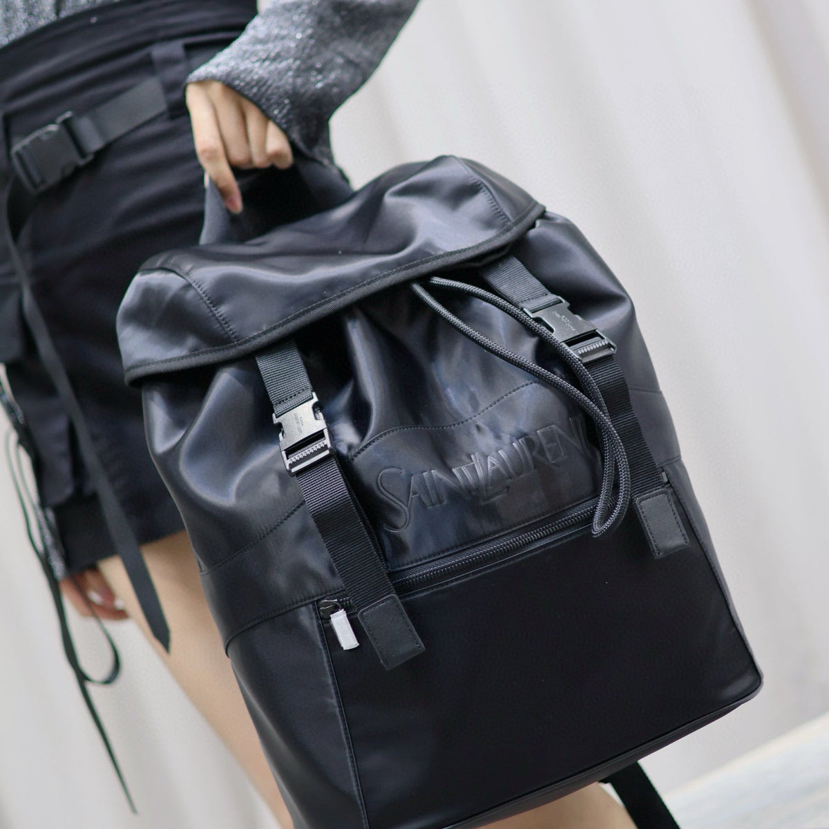 Saint Laurent Bags- Saint Laurent Leather Backpack Premium Designer Shoulder Bag