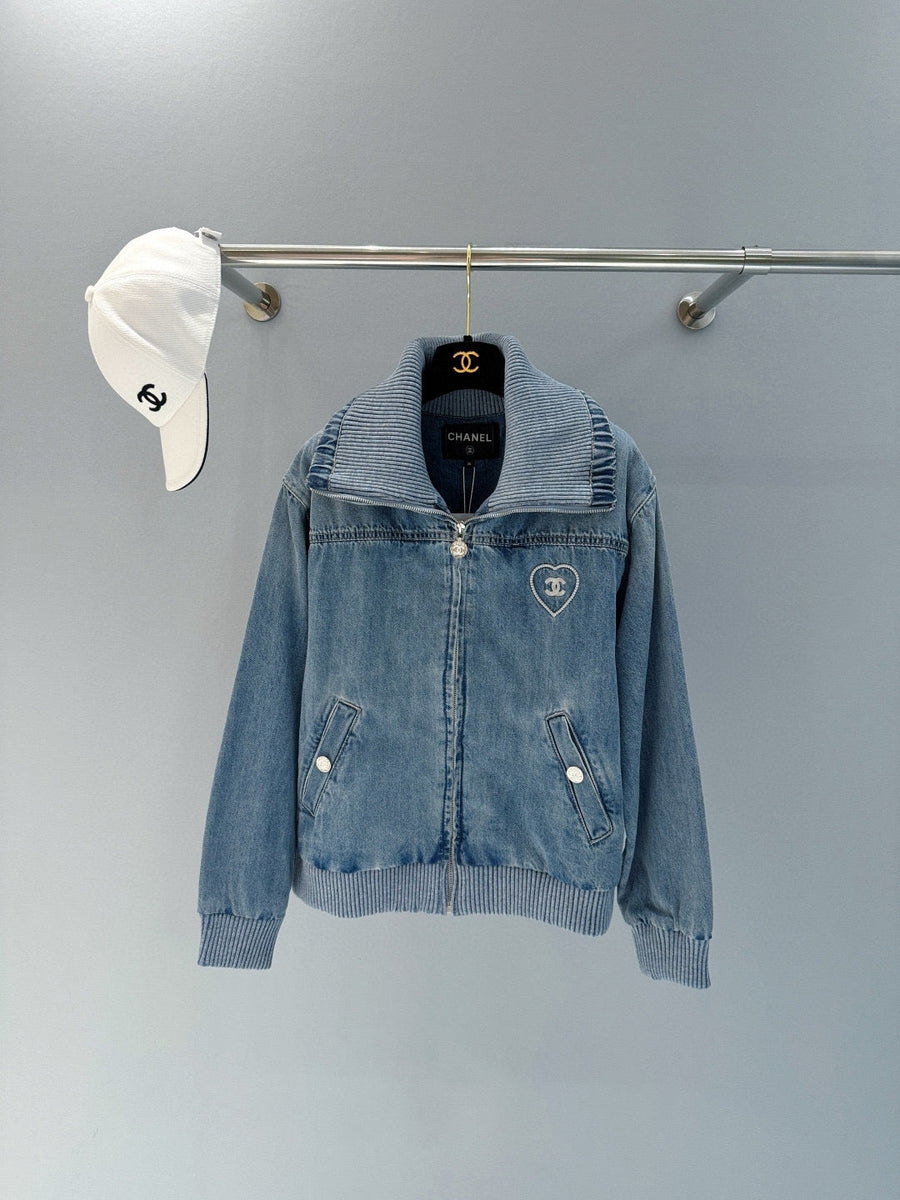 Chanel Denim Jacket – luxury designer piece at Velouxe