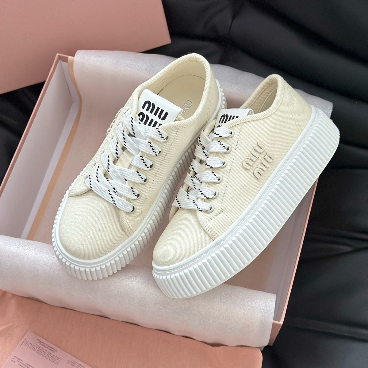 Shoes- Miu M Trainers Comfortable Everyday Designer Shoes