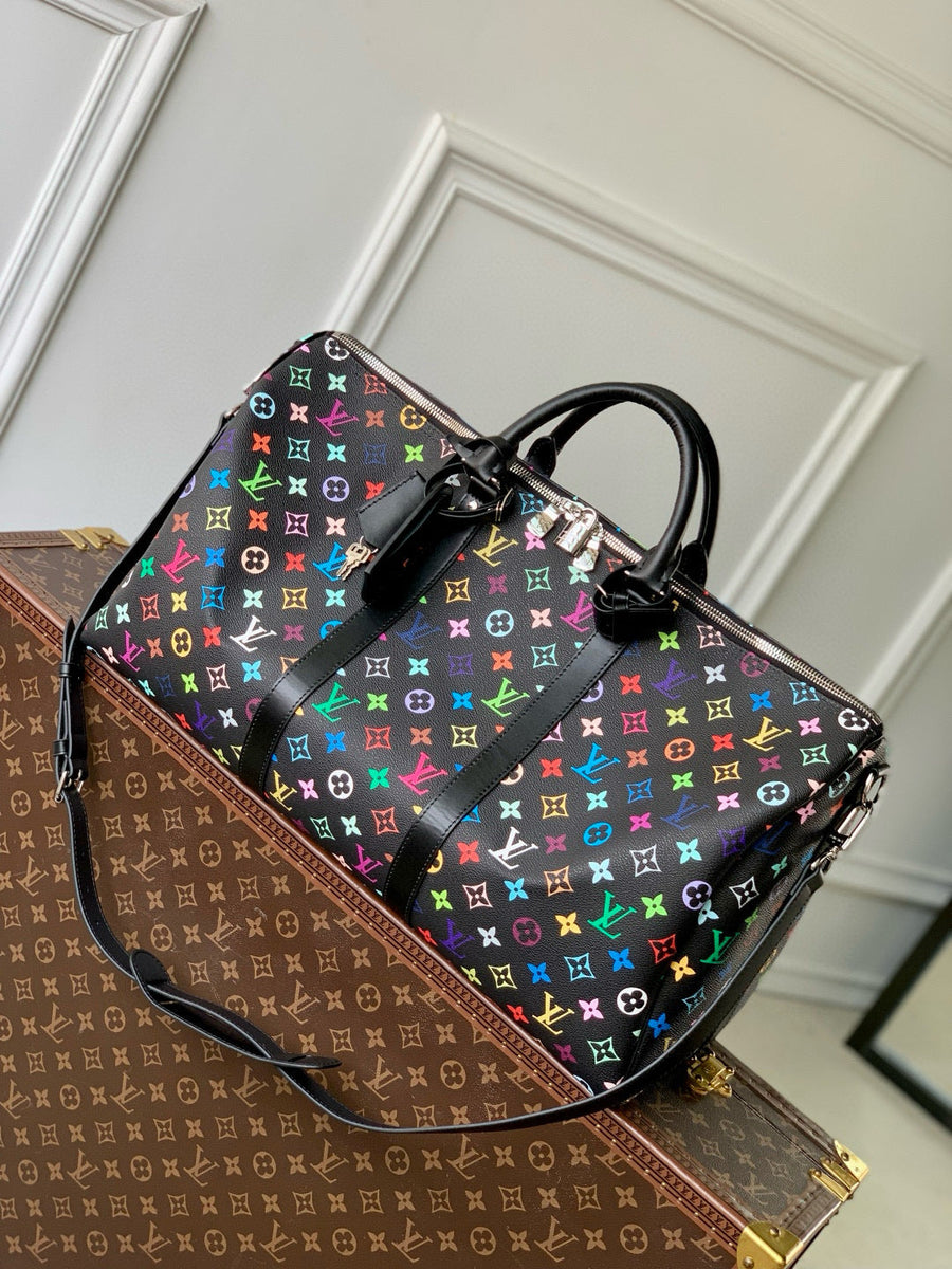Louis Vuitton Bags- Louis Vuitton Lou x Murakami Keepall 50 Bag Luxury Designer Leather Handbag