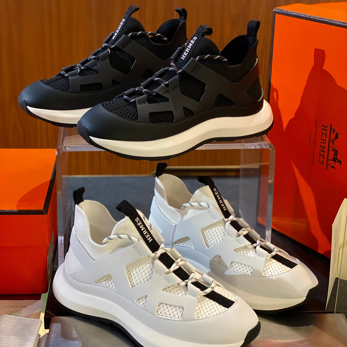 Shoes- Herm Katana Sneakers Premium Designer Casual Shoes