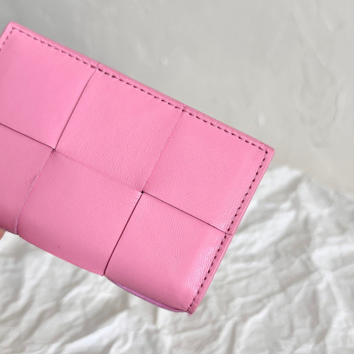 Bottega Veneta Wallet Nd detail shot – authentic designer craftsmanship
