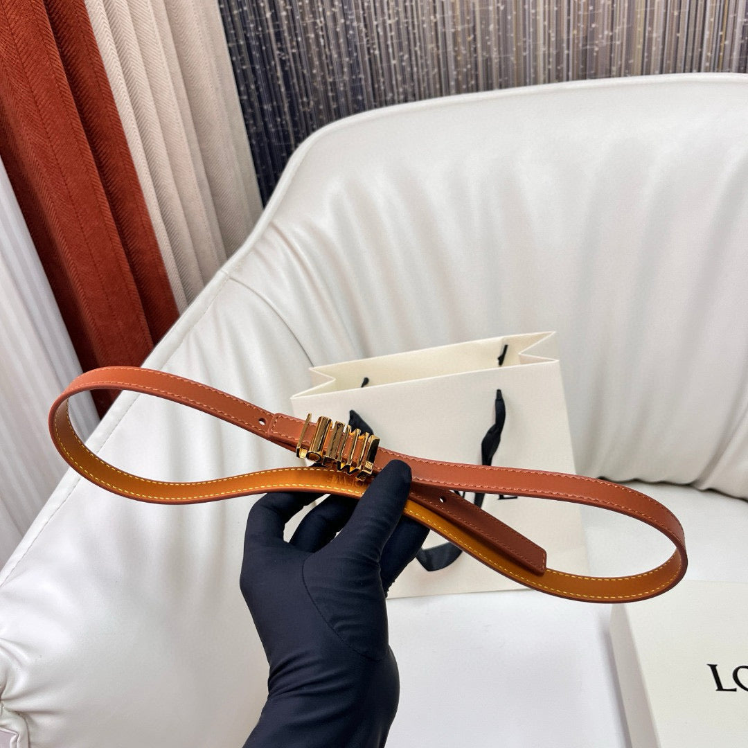 Belts- Loew Belt 1.5 Cm Premium Leather Designer Belt