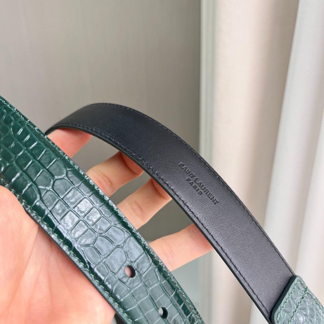 Saint Laurent Belts- Saint Laurent Belt 2 Cm Classic Everyday Designer Belt