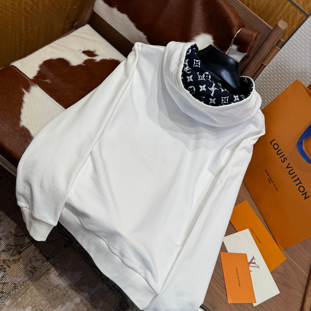 Louis Vuitton Hoodies- Louis Vuitton Lou Hoodie Comfortable Luxury Streetwear Hoodie