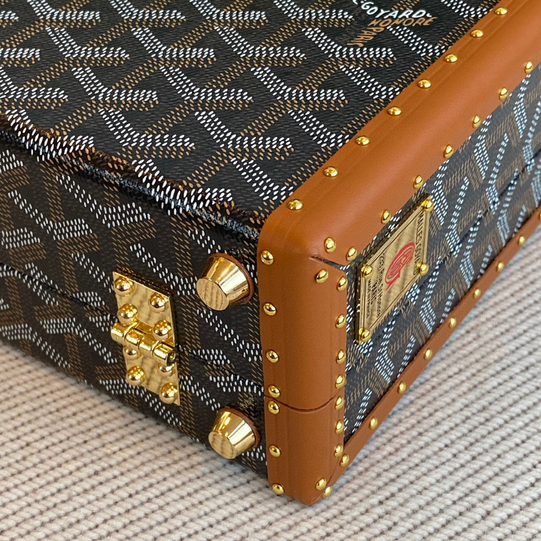 Bags- Goya Grand Hotel Trunk Bag Luxury Designer Leather Handbag