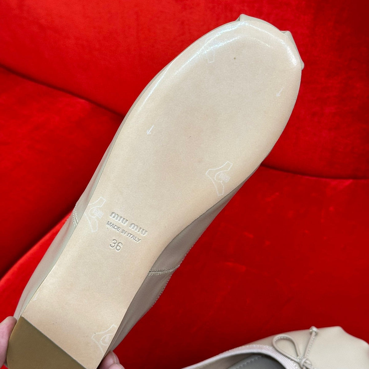 Shoes- Miu M Ballerina Flats Premium Designer Casual Shoes