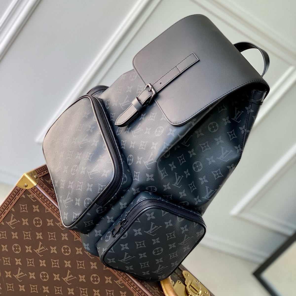 Louis Vuitton Bags- Louis Vuitton Lou Trio Backpack Elegant Everyday Designer Handbag