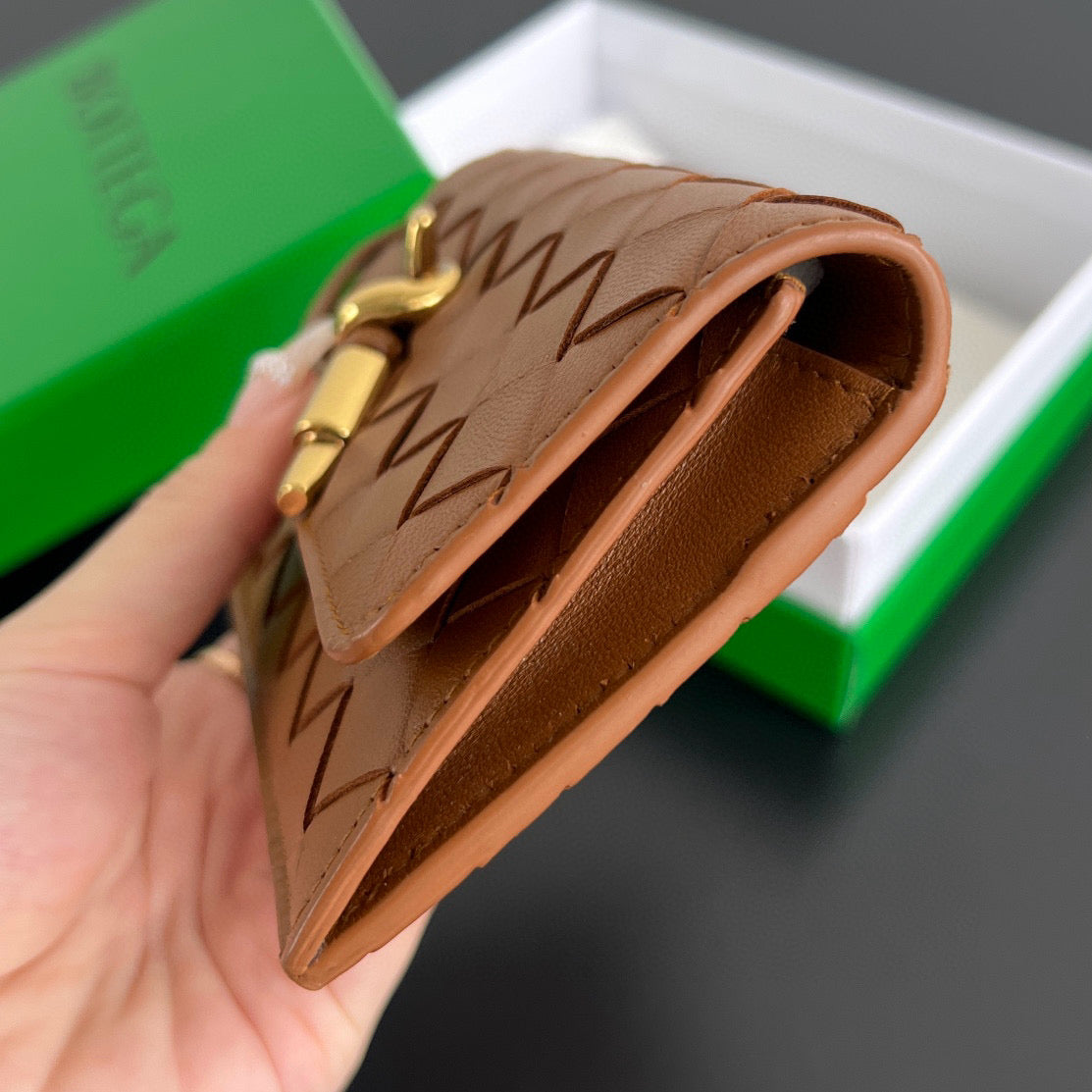 Bottega Veneta Wallets- Bottega Veneta Andiamo Zippered Card Case Premium Leather Designer Wallet