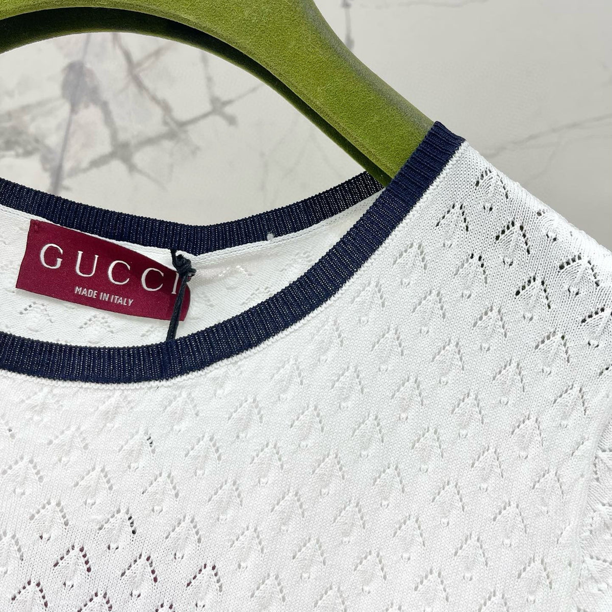 Gucci Dress detail shot – designer craftsmanship and quality