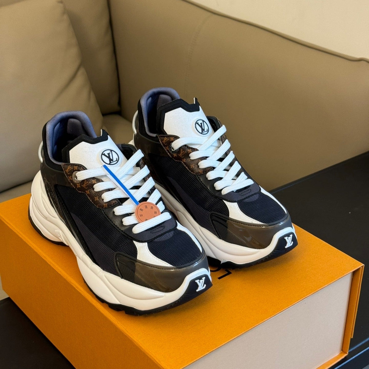 Louis Vuitton Shoes- Louis Vuitton Lou Run 55 Trainers Luxury Lifestyle Designer Footwear
