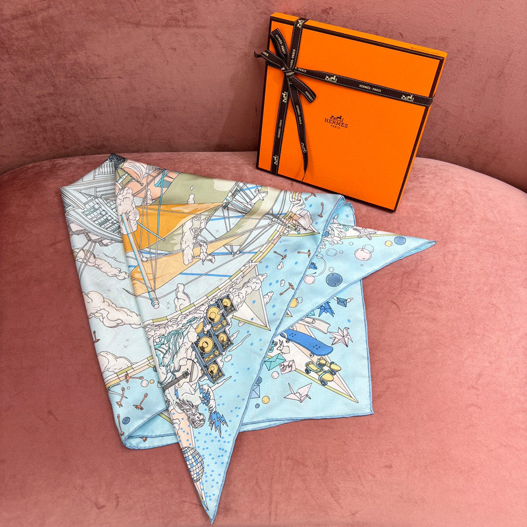 Accessories- Herm Scarve Luxury Designer Fashion Accessory
