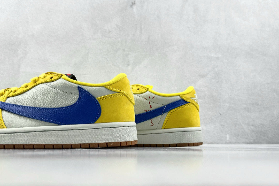 Jordan Shoes- Jordan Travis S x Jordan 1 Low Luxury Lifestyle Designer Footwear