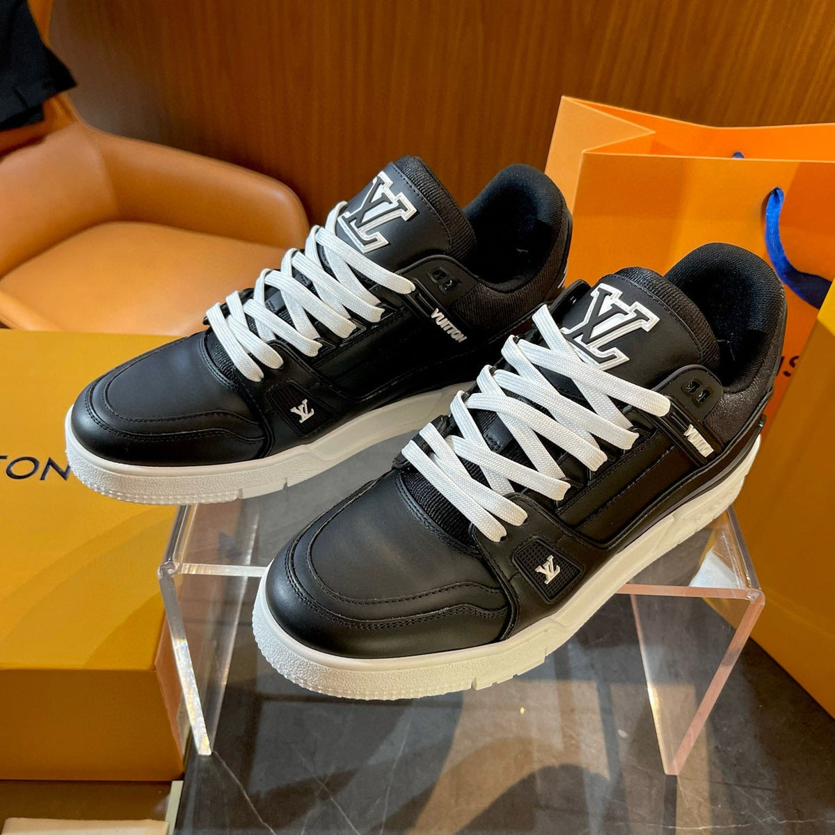 Louis Vuitton Shoes- Louis Vuitton Lou Trainers Comfortable Everyday Designer Shoes
