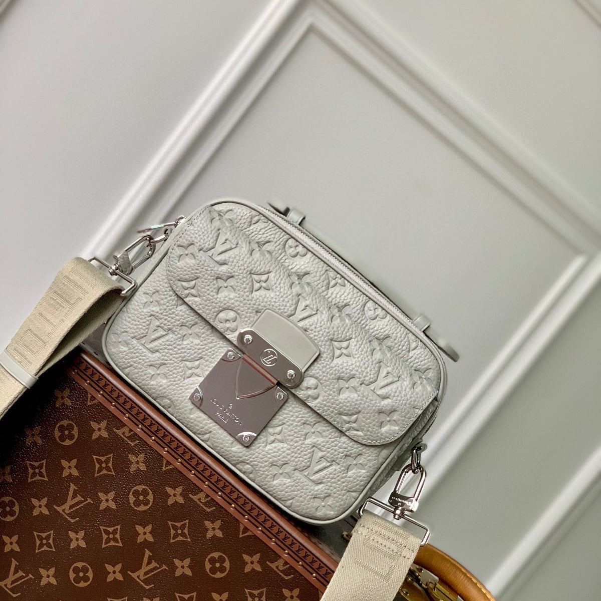 Louis Vuitton Bags- Louis Vuitton Lou S-lock Messenger Bag Elegant Everyday Designer Handbag
