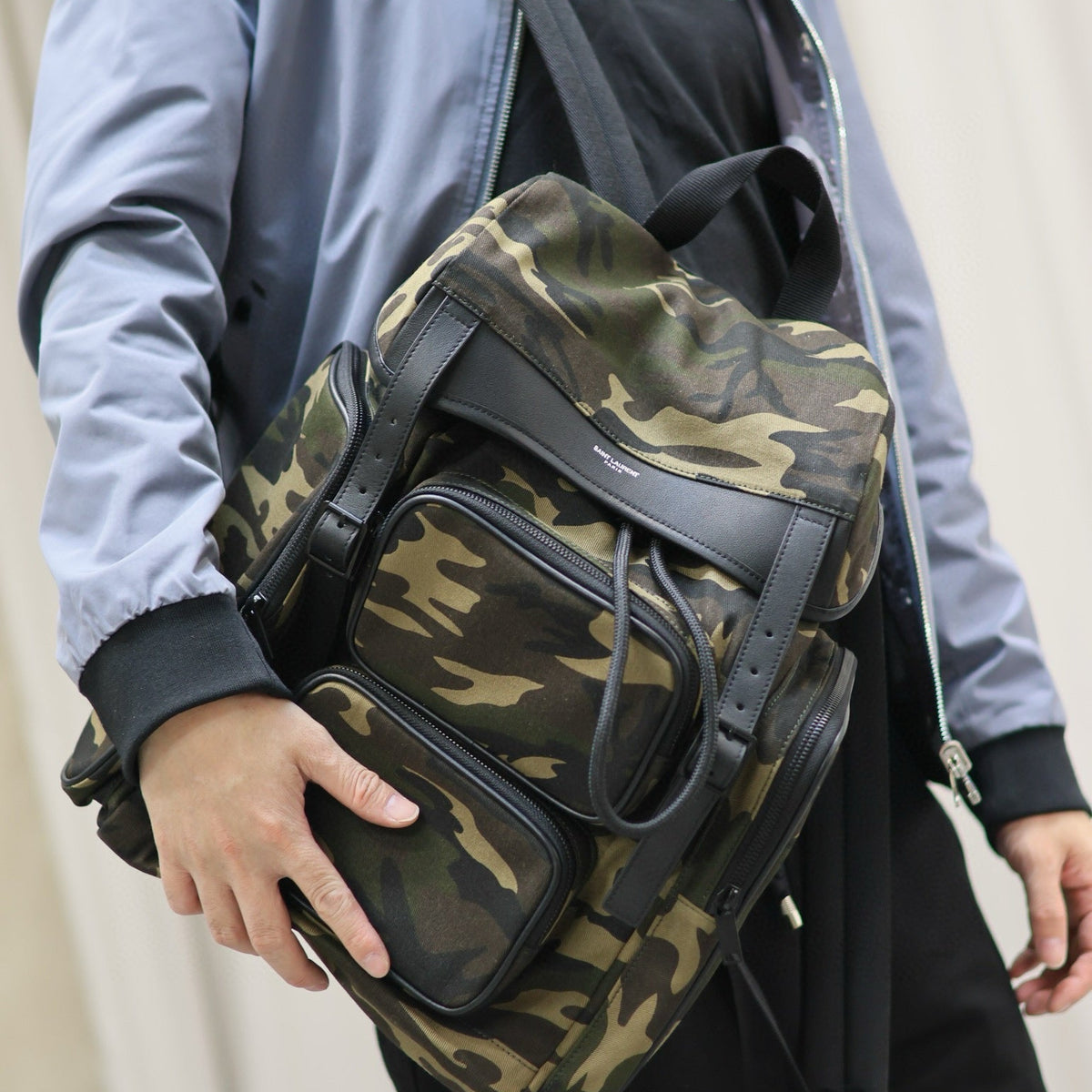 Saint Laurent Bags- Saint Laurent City Multi Pocket Backpack Elegant Everyday Designer Handbag