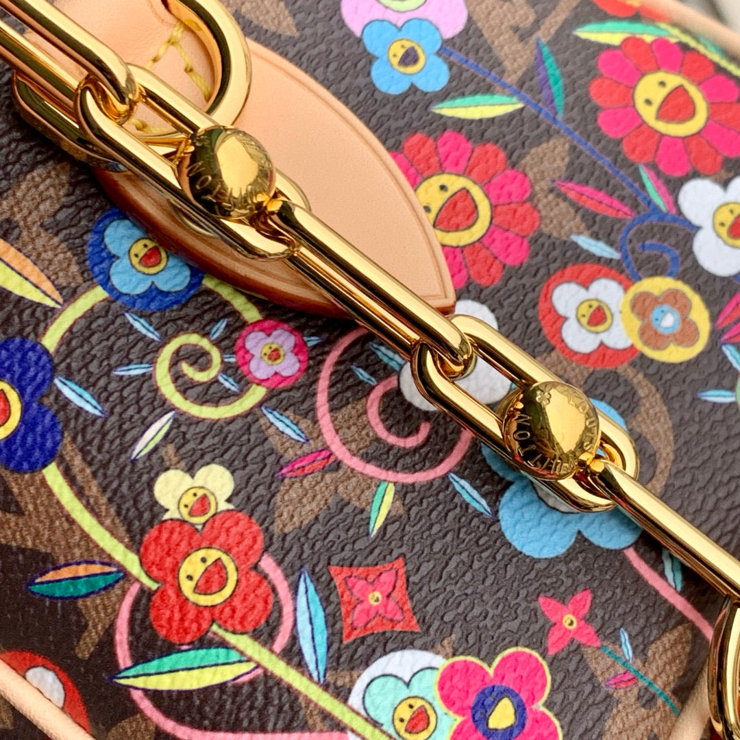 Louis Vuitton Bags- Louis Vuitton Lou x Murakami Speedy 20 Bag Elegant Everyday Designer Handbag