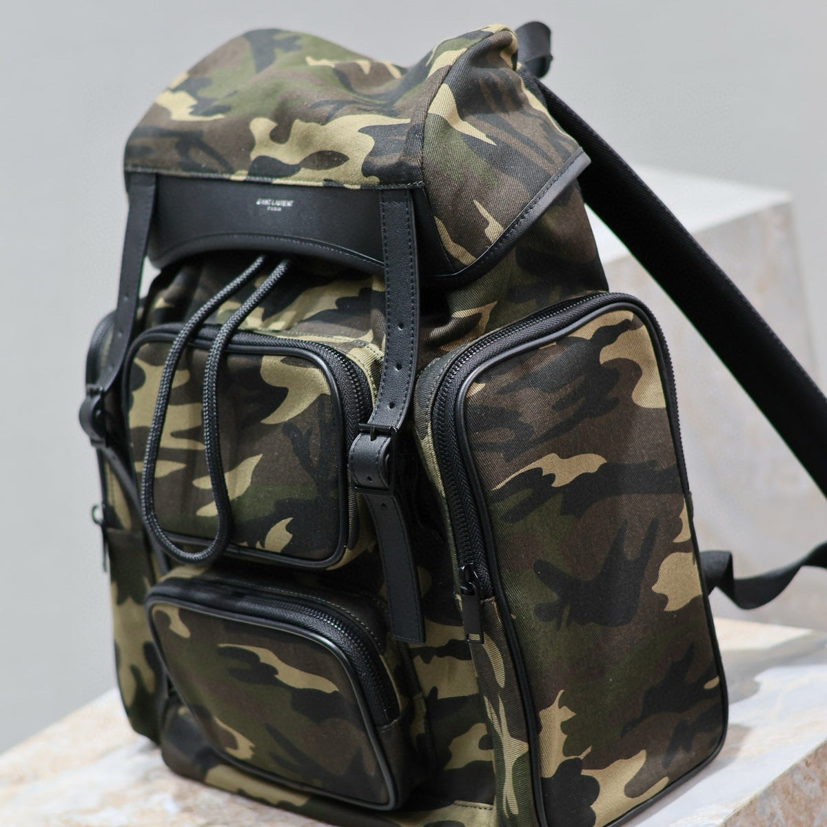 Saint Laurent Bags- Saint Laurent City Multi Pocket Backpack Elegant Everyday Designer Handbag