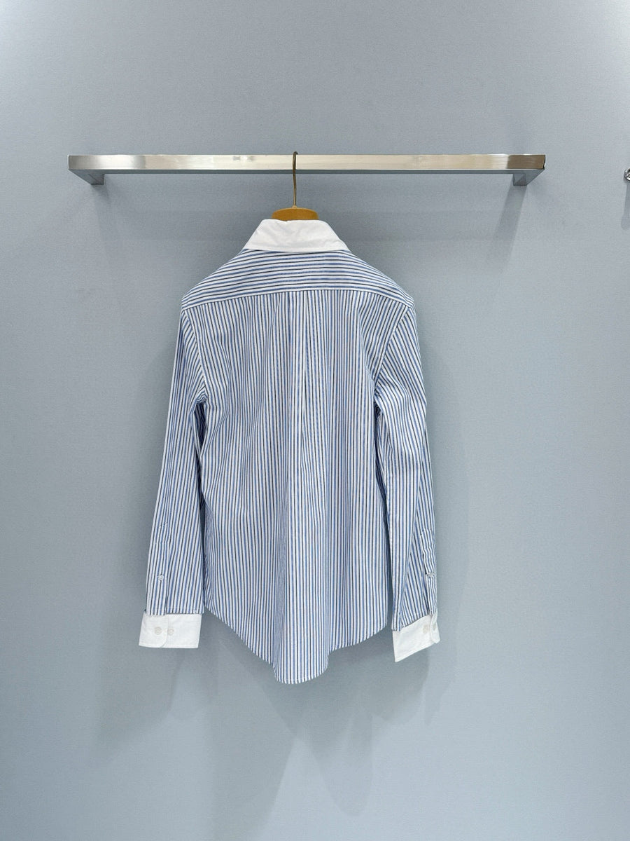 Tops- Miu M Shirt Elegant Everyday Designer Top