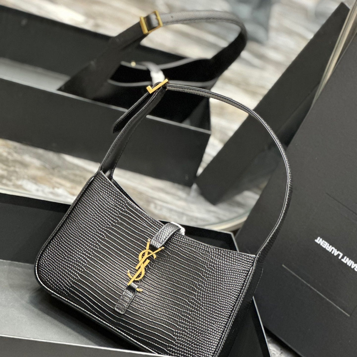Saint Laurent Bags- Saint Laurent Le 5 A 7 Hobo Bag Premium Designer Shoulder Bag