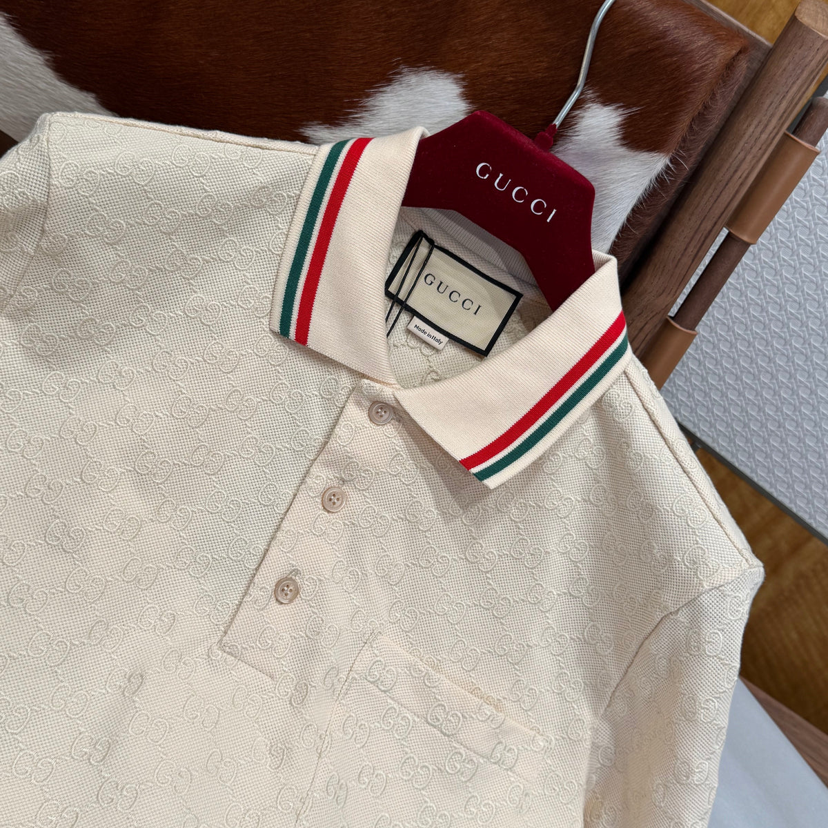 Gucci Polo Shirts- Gucci Polo Shirt Classic Designer Cotton Polo Shirt