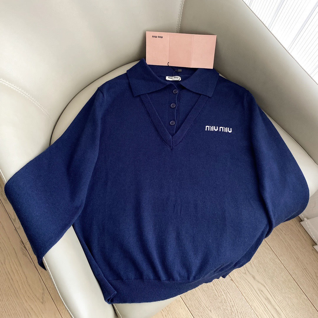 Sweaters- Miu M Jumper Luxury Designer Knit Sweater