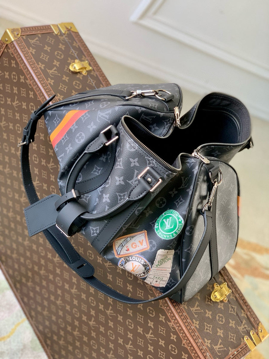 Louis Vuitton Bags- Louis Vuitton Lou Keepall Bandoulière 50 Bag Elegant Everyday Designer Handbag