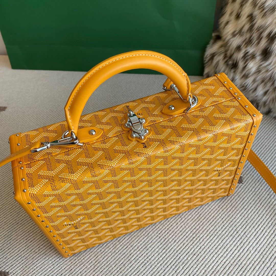Bags- Goya Grand Hotel Trunk Bag Luxury Designer Leather Handbag