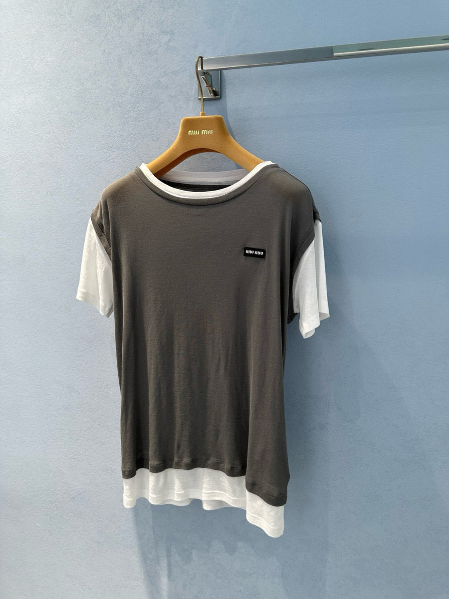 Tops- Miu M Top Elegant Everyday Designer Top