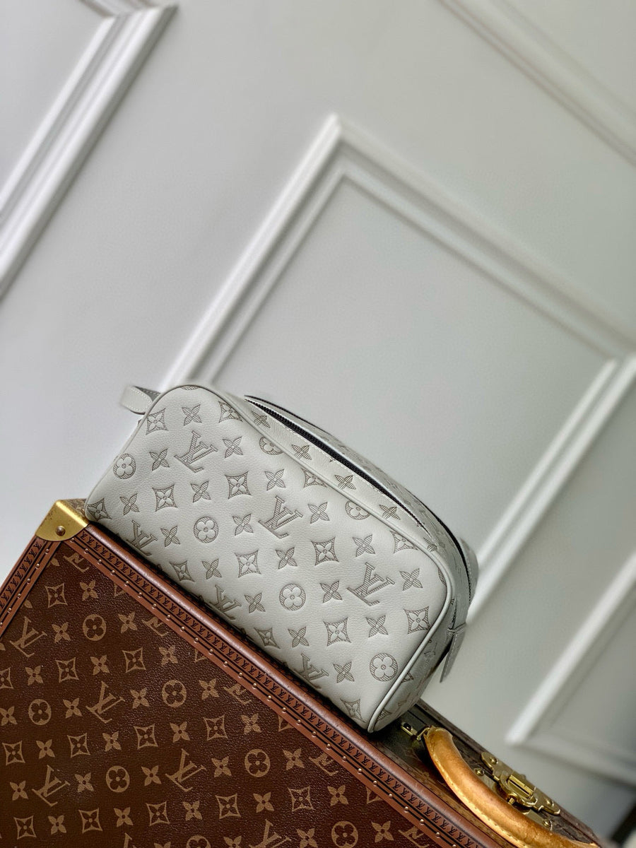 Louis Vuitton Bags- Louis Vuitton Lou Dopp Kit Toiletry Bag Elegant Everyday Designer Handbag