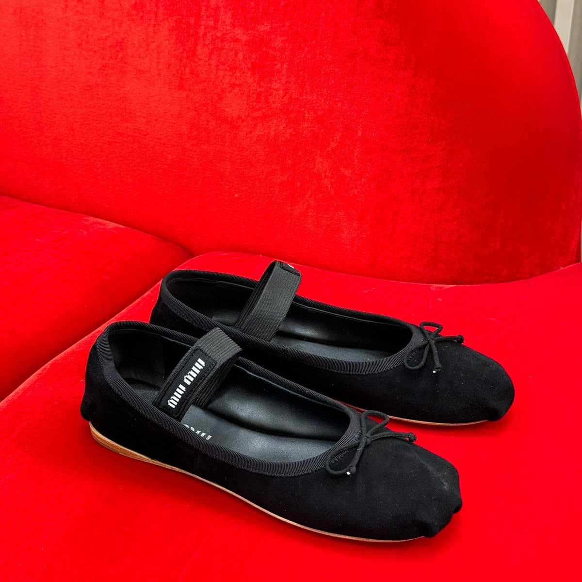Shoes- Miu M Ballerina Flats Luxury Lifestyle Designer Footwear