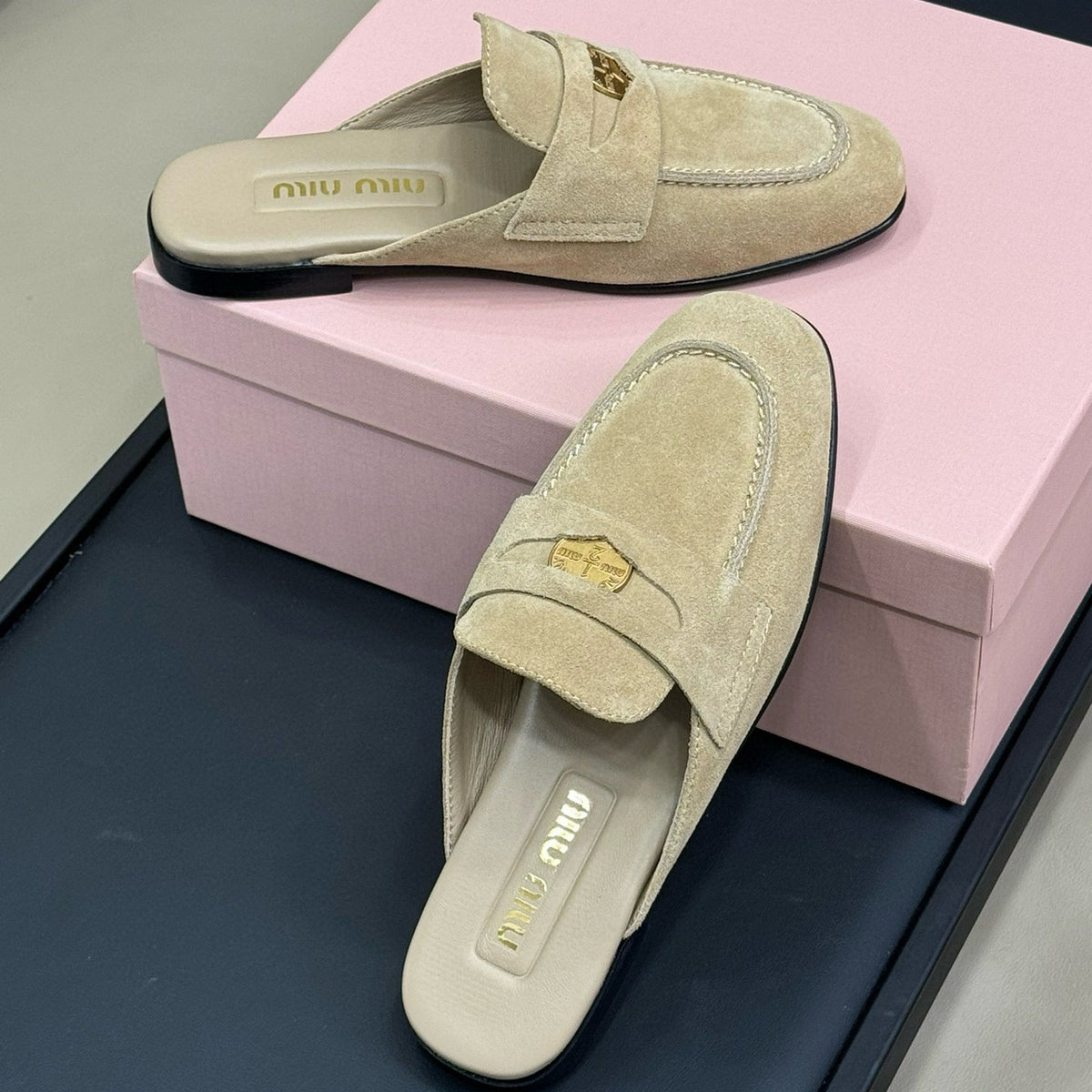 Shoes- Miu M Loafers Premium Designer Casual Shoes