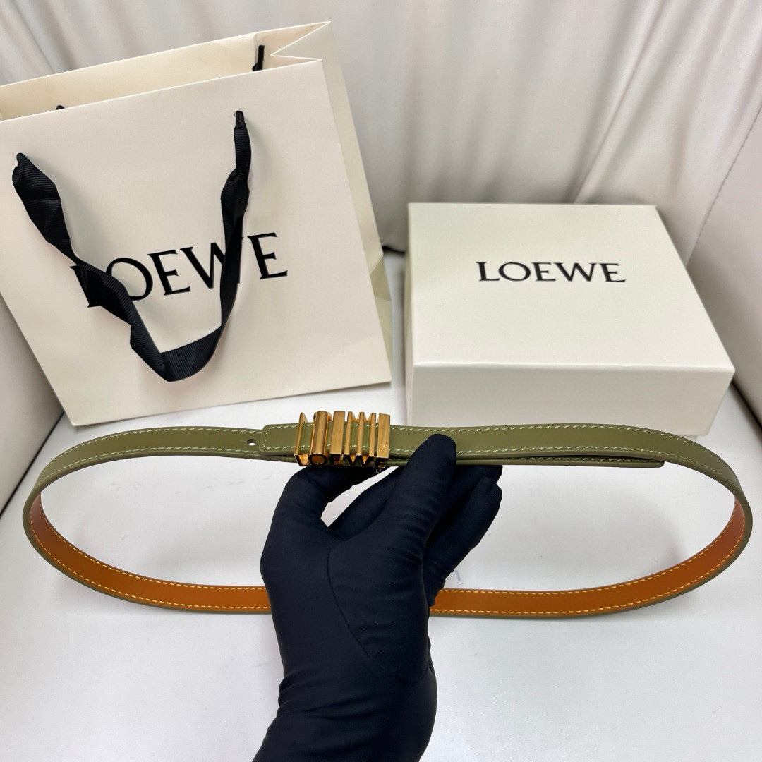 Belts- Loew Belt 1.5 Cm Premium Leather Designer Belt
