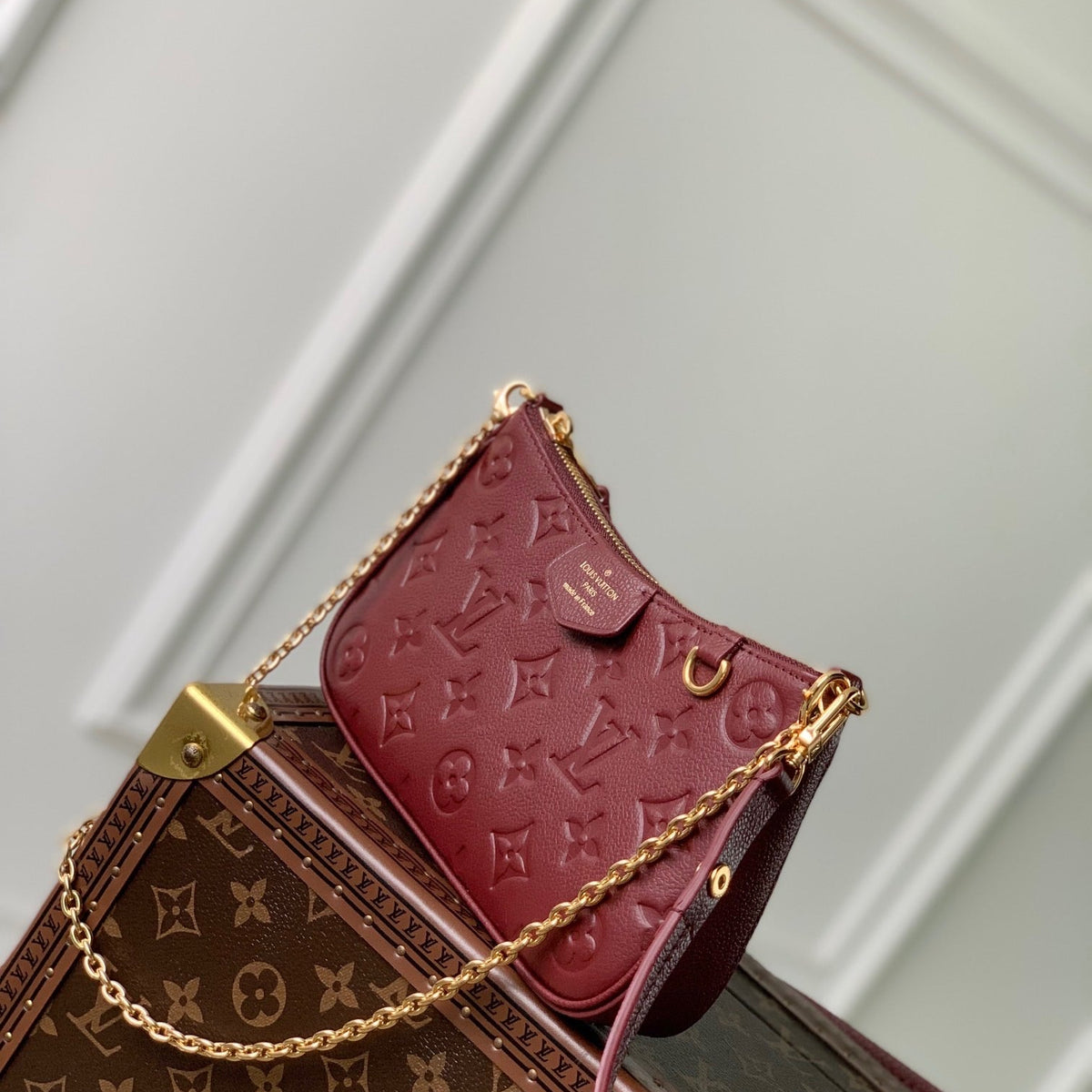 Louis Vuitton Bags- Louis Vuitton Lou Easy Pouch On Strap Elegant Everyday Designer Handbag