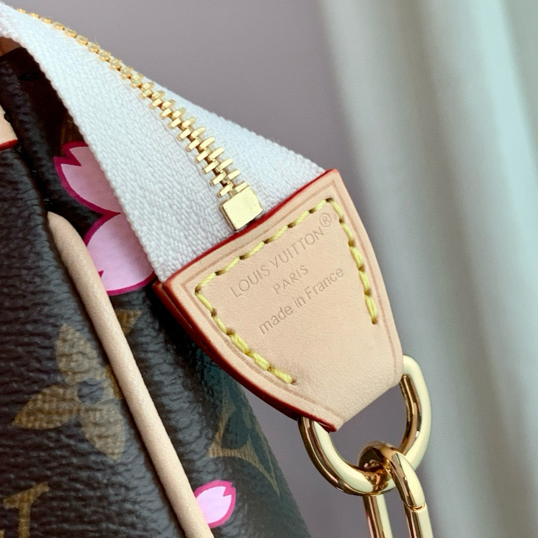 Louis Vuitton Bags- Louis Vuitton Lou x Murakami Pochette Bag Elegant Everyday Designer Handbag