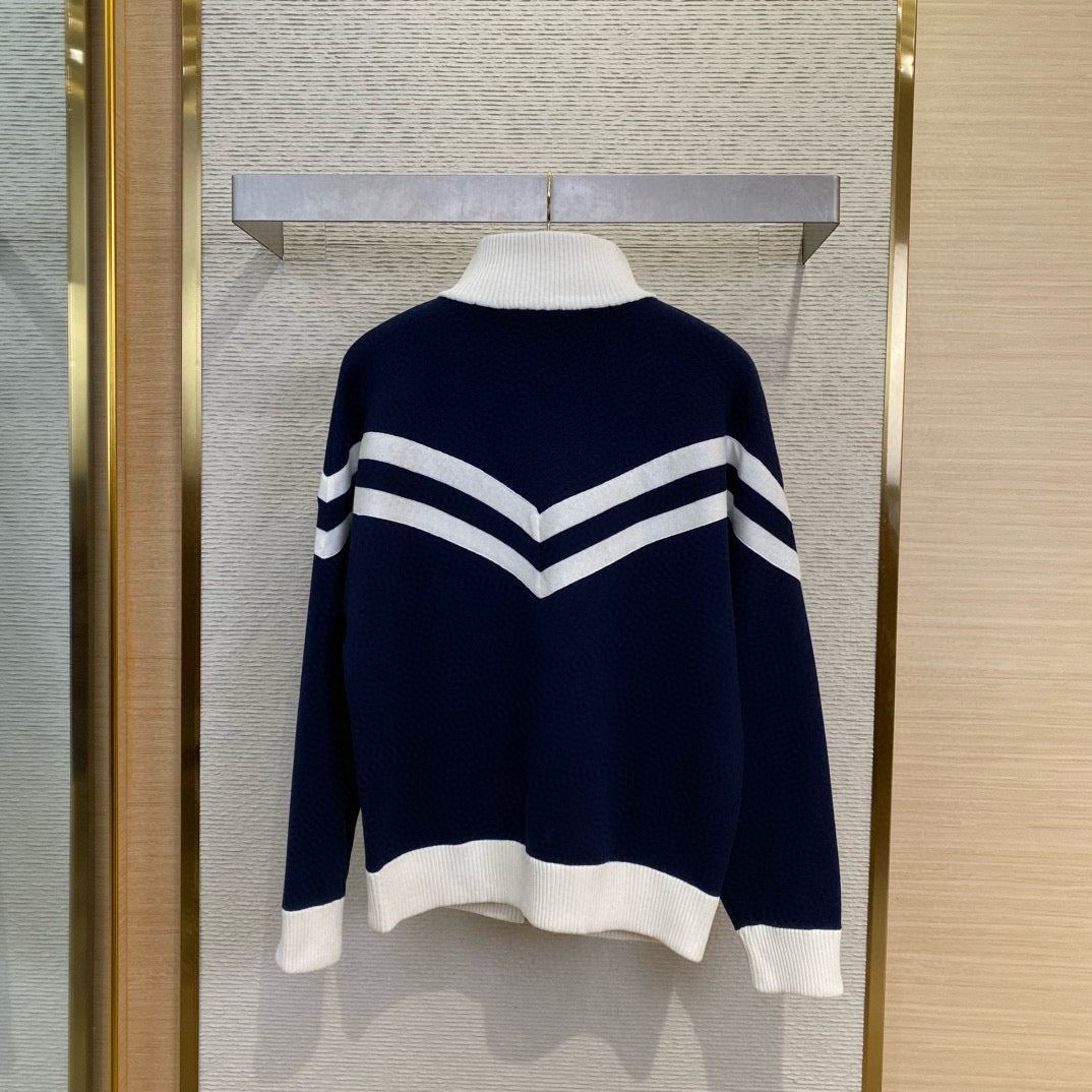 Louis Vuitton Sweaters- Louis Vuitton Lou Zip Jumper Premium Casual Designer Knitwear
