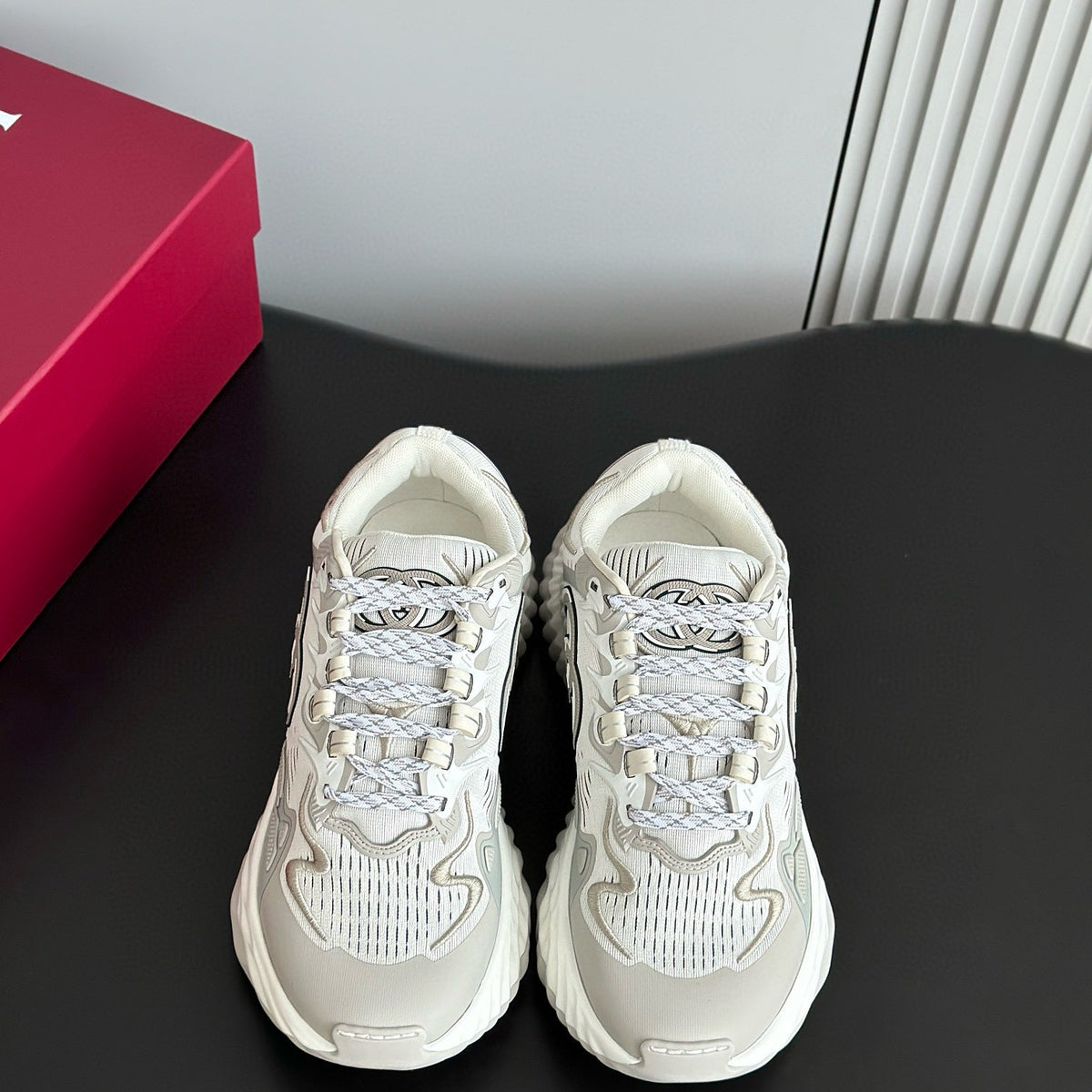 Gucci Shoes- Gucci Ripple Trainers Premium Designer Casual Shoes